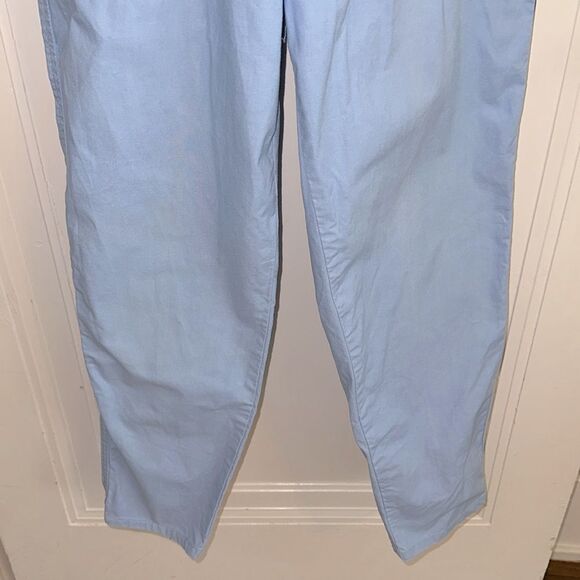 Vintage 70s/80s Jackson Square Light Blue High-Waisted Cotton Pants - Picture 3 of 10